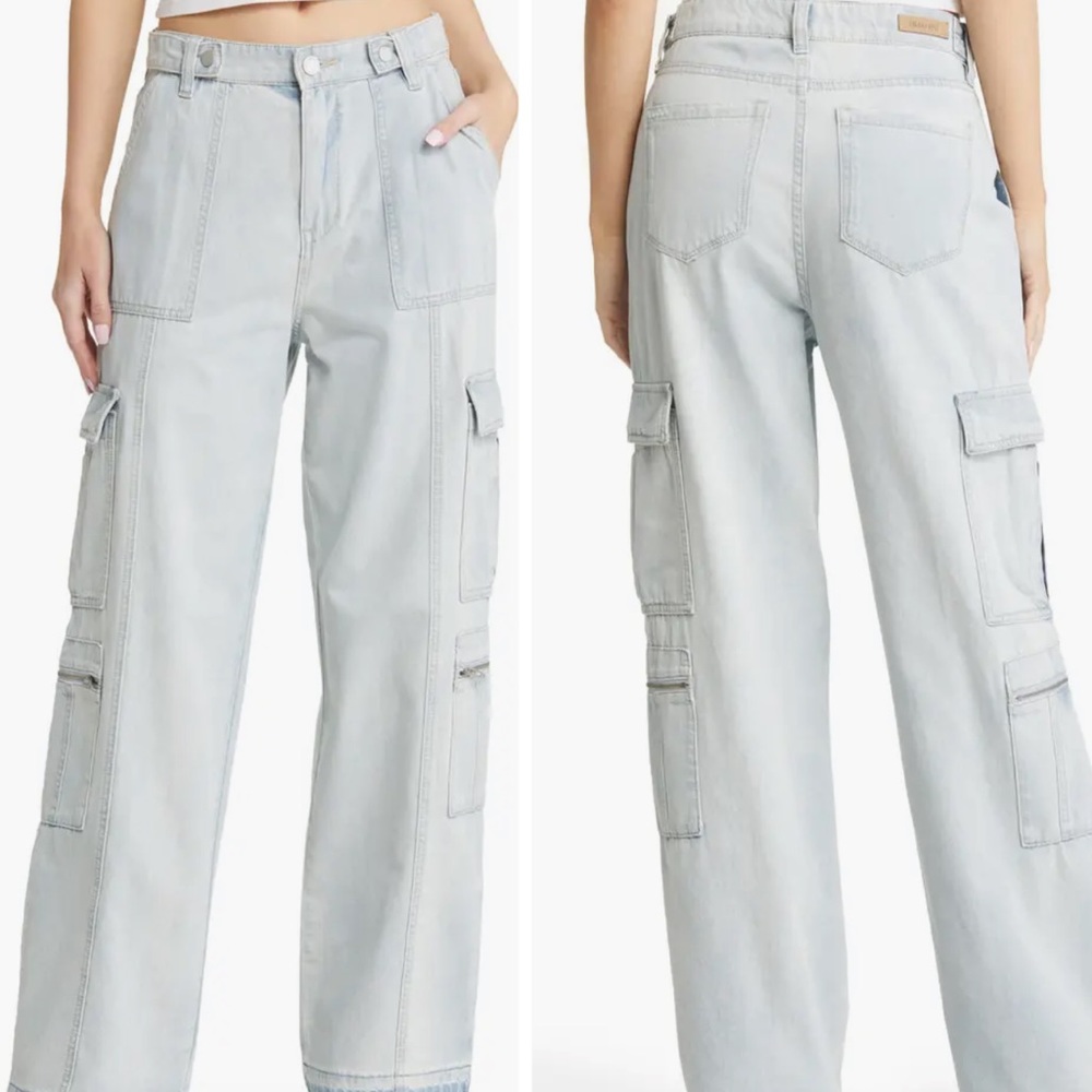 Jean cargo pants